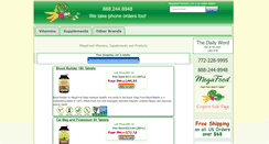 Desktop Screenshot of megafood-vitamins.com