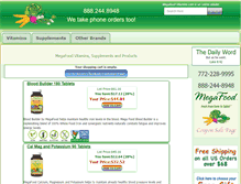 Tablet Screenshot of megafood-vitamins.com
